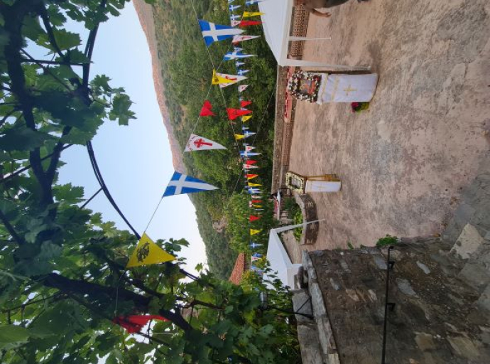 Εγκαίνια για τη Νέα Βιβλιοθήκη της Ιεράς Μονής Φιλοσόφου Γορτυνίας και οδοιπορία στην Παλαιά Μονή Φιλοσόφου (Κρυφό Σχολειό) με σκοπό την τέλεση των εγκωμίων της Παναγίας